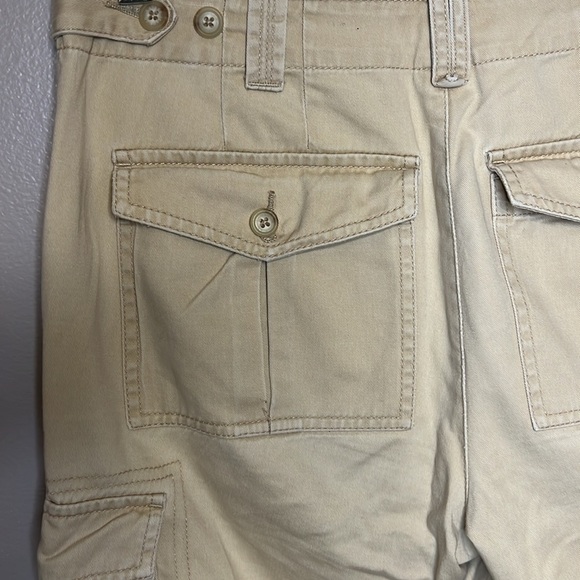 Vintage Lauren Ralph Lauren Khaki Cargo Shorts Size 8 with Pockets - Picture 3 of 13